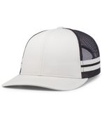 Pacific Headwear Low-Profile Stripe Trucker Cap P115