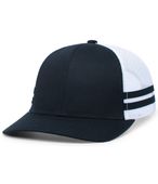 Pacific Headwear Low-Profile Stripe Trucker Cap P115