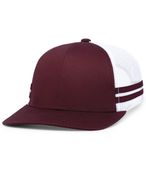 Pacific Headwear Low-Profile Stripe Trucker Cap P115