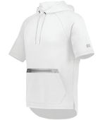 Russell Legend Short Sleeve Tech Fleece Hoodie R24TFM WHITE/GRID IRON SILVER Primary