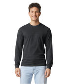 Gildan Unisex Softstyle Cvc Long Sleeve T-Shirt G674 PITCH BLACK MIST Primary
