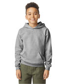Gildan Youth Softstyle Midweight Fleece Hooded Sweatshirt SF500B RS SP GREY Primary