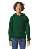 Gildan Youth Softstyle Midweight Fleece Hooded Sweatshirt SF500B Forest Green Primary