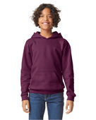 Gildan Youth Softstyle Midweight Fleece Hooded Sweatshirt SF500B MAROON Primary