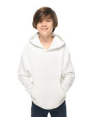 Lane Seven Youth Premium Pullover Hooded Sweatshirt LS1401Y WHITE Primary