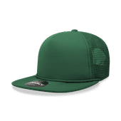 Decky 5 Panel High Profile Structured Foam Trucker Cap 6026 FOREST Primary