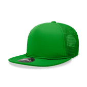 Decky 5 Panel High Profile Structured Foam Trucker Cap 6026 KELLY Primary