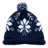 Decky Snowflake Roll Up Beaine W/Pom 611B