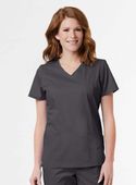 Blossom Signature Ladies Mesh Pocket Mock Wrap Top 2102