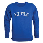 W Republic Wellesley College Blue Arch Crewneck 546-486