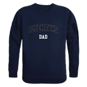 W Republic Dickinson State Blue Hawks Dad Crewneck 562-514