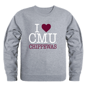 W Republic Cent. Michigan Chippewas I Love Crewneck 552-114