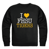 W Republic Fort Hays State Tigers I Love Crewneck 552-442