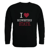 W Republic Midwestern State Mustangs I Love Crewneck 552-543