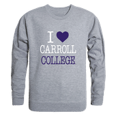 W Republic Carroll College Saints I Love Crewneck 552-624