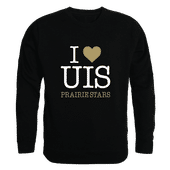 W Republic U Of Illinois Springfield Prairie Stars I Love Crewneck 552-655