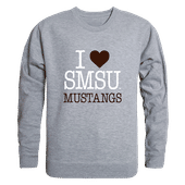 W Republic Southwest Minnesota State Mustangs I Love Crewneck 552-674