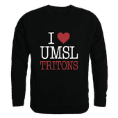 W Republic U Of Missouri-Saint Louis Tritons I Love Crewneck 552-688