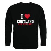 W Republic SUNY Cortland Red Dragons I Love Crewneck 552-712