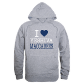 W Republic Yeshiva Maccabees I Love Hoodie 553-741 HEATHER GREY Primary