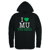 W Republic Marshall Thundering Herd I Love Hoodie 553-190 BLACK Primary