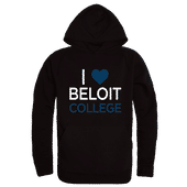 W Republic Beloit College Buccaneers I Love Hoodie 553-482 BLACK Primary