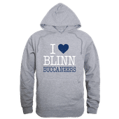 W Republic Blinn Buccaneers I Love Hoodie 553-501 HEATHER GREY Primary