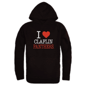 W Republic Claflin Panthers I Love Hoodie 553-511 BLACK Primary