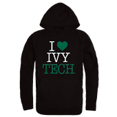 W Republic Ivy Tech I Love Hoodie 553-526 BLACK Primary