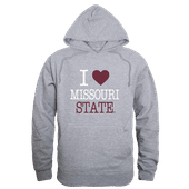 W Republic Missouri State Bears I Love Hoodie 553-547 HEATHER GREY Primary