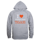 W Republic Virginia State Trojans I Love Hoodie 553-600 HEATHER GREY Primary