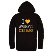 W Republic Averett Averett Cougars I Love Hoodie 553-614 BLACK Primary