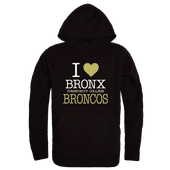 W Republic Bronx CC Broncos I Love Hoodie 553-621 BLACK Primary