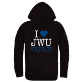 W Republic Johnson & Wales Wildcats I Love Hoodie 553-657 BLACK Primary