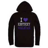 W Republic Kentucky Wesleyan Panthers I Love Hoodie 553-659 BLACK Primary