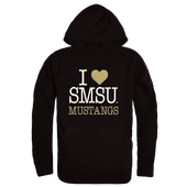 W Republic Southwest Minnesota State Mustangs I Love Hoodie 553-674 BLACK Primary