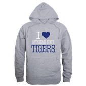 W Republic Savannah State Tigers I Love Hoodie 553-697 HEATHER GREY Primary