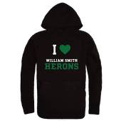 W Republic Hobart & William Smith Colleges William Smith Herons I Love Hoodie 553-700 BLACK Primary