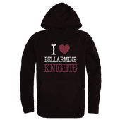 W Republic Bellarmine University Knights I Love Hoodie 553-706 BLACK Primary