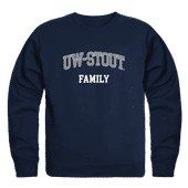 W Republic Wisconsin Stout Blue Devils Family Crewneck 572-413
