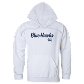 W Republic Dickinson State Blue Hawks Script Hoodie 558-514 WHITE Primary