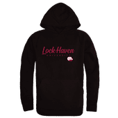 W Republic Lock Haven University Bald Eagles Script Hoodie 558-533 BLACK Primary