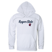 W Republic Rogers State Hillcats Script Hoodie 558-576 WHITE Primary