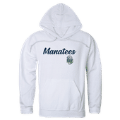 W Republic State College Of Florida Manatees Script Hoodie 558-592 WHITE Primary