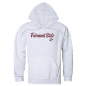W Republic Fairmont State Falcons Script Hoodie 558-686 WHITE Primary