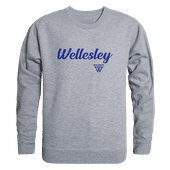 W Republic Wellesley College Blue Script Crew 556-486