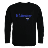 W Republic Wellesley College Blue Script Crew 556-486