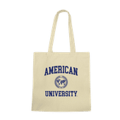 W Republic American University Eagles Institutional Tote Bags Natural 1102-498
