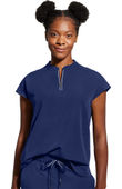 Healing Hands Women's Sandy Zip Mandarin Collar Scrub Top 2286