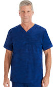 Healing Hands Men's Jack V-Neck Camo Scrub Top 2360